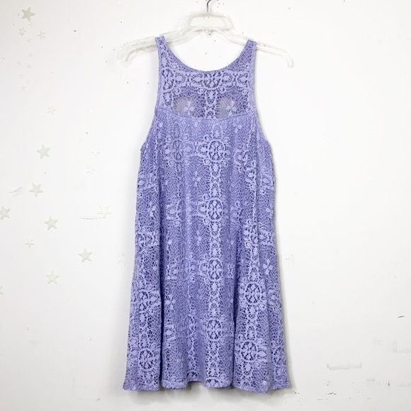 𝅺FREE People Small Lilac lace mini Dress - Picture 4 of 14
